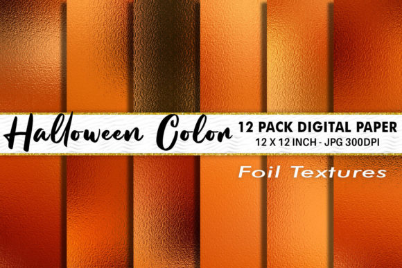 Download Halloween Foil Texture Digital Papers - Foil Collection