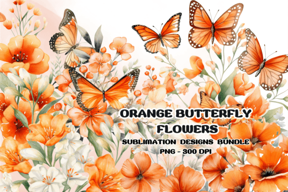 Download Orange Flower Watercolor Clipart - Flower Collection