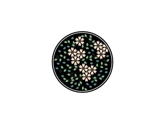 Download Round Leaves and Flowers Patterns - Flower Collection
