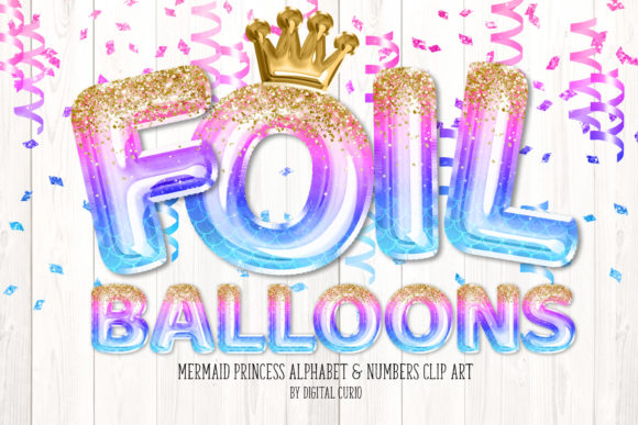 Download Mermaid Princess Foil Balloon Alphabet - Balloon Collection