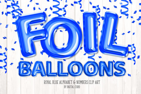 Download Royal Blue Foil Balloon Alphabet - Balloon Collection
