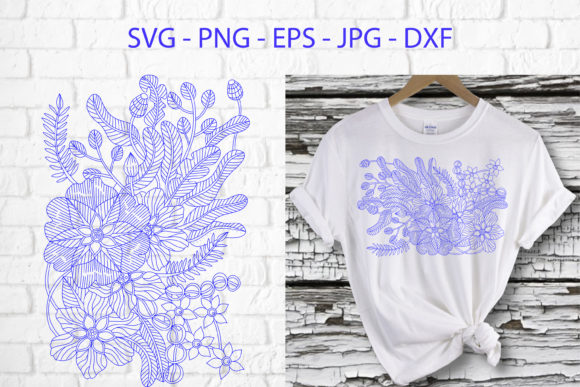 Download Boho Flowers, Doodle Floral Outline&nbsp; - Flower Collection