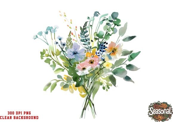 Download Watercolor Floral Border PNG. Wildflower - Flower Collection