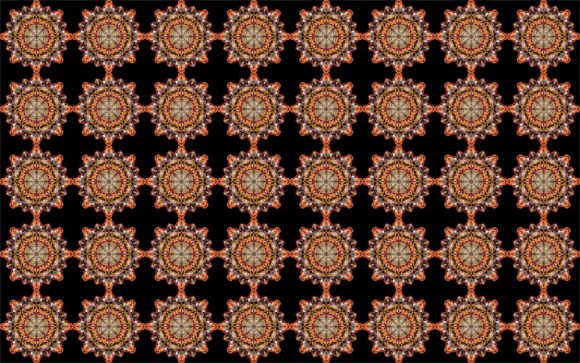 Download Sunflower Star Orange Pattern - Flower Collection