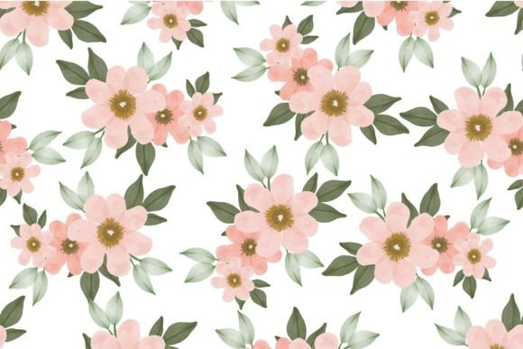 Download Peach Floral Seamless Pattern for Fabric - Premium Resources
