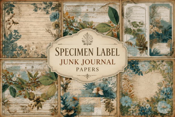 Download Specimen Label Junk Journal Papers - Premium Resources