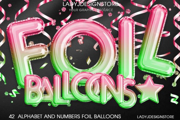 Download Ombre Pink Green Foil Balloon - Balloon Collection