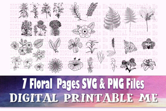 Download Floral Illustration Flower Page Pack - Flower Collection