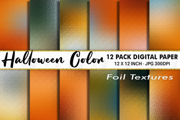 Download Halloween Foil Texture Digital Papers - Foil Collection
