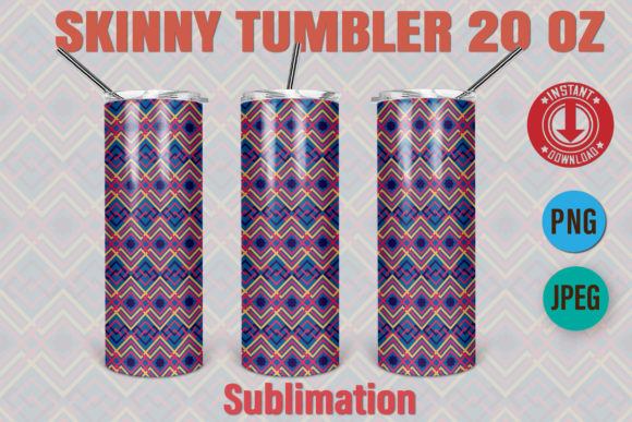 Download 20oz Skinny Tumbler Pattern Ethnic 226 - Tumbler pattern Collection